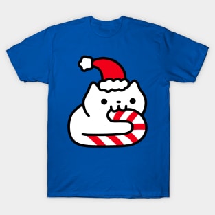 Candy Cane Cat T-Shirt